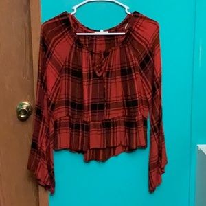 Orange and Black top